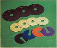 Magnetic shims top row are easy use because they stick the side the blade but brass plastic shims will also the trick