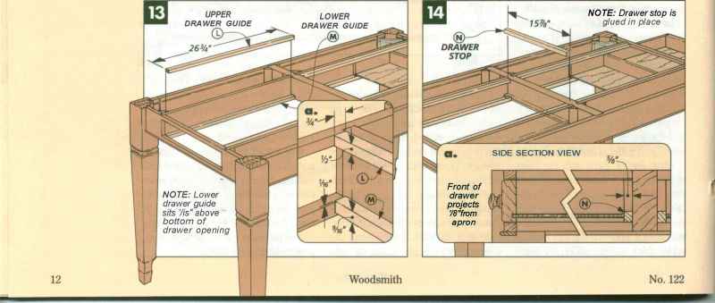 Aprons Divider Executive Desk Plans